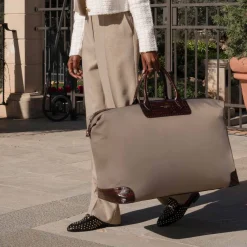 Isabel Bernard Du Louvre Colette taupe weekendtas groot Hot