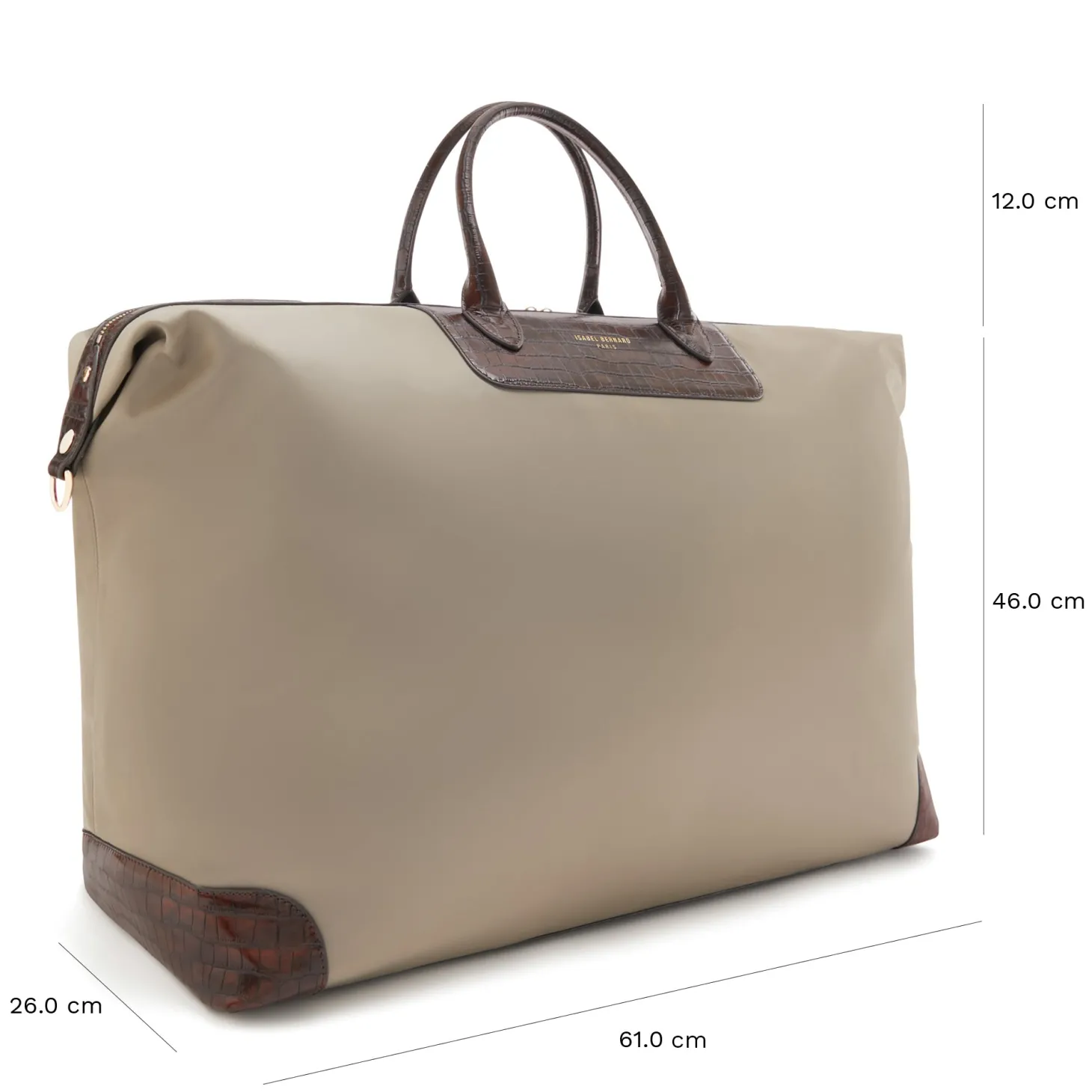 Isabel Bernard Du Louvre Colette taupe weekendtas groot Hot