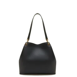 Isabel Bernard Femme Forte Annabelle zwarte leren schoudertas van kalfsleer Store