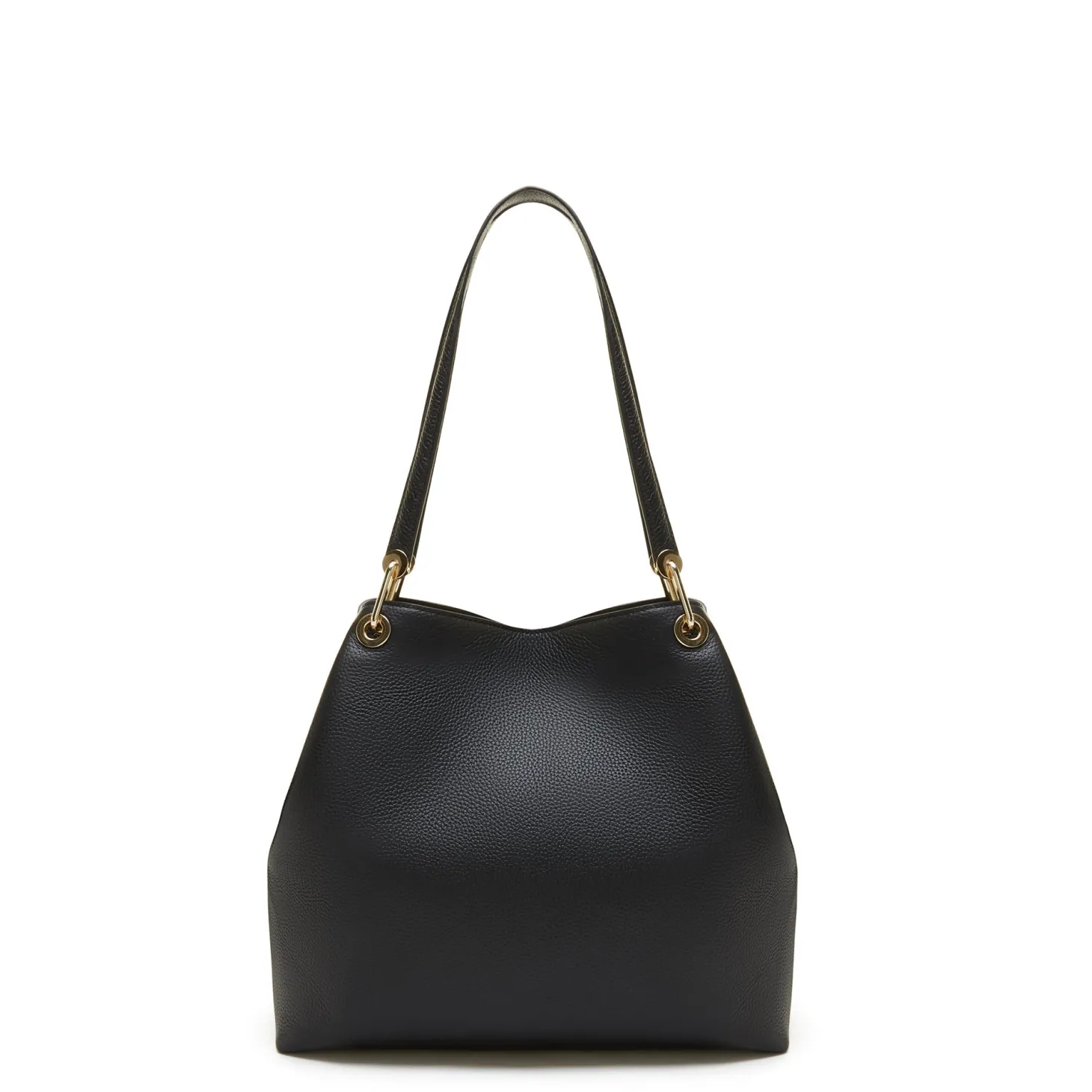 Isabel Bernard Femme Forte Annabelle zwarte leren schoudertas van kalfsleer Store
