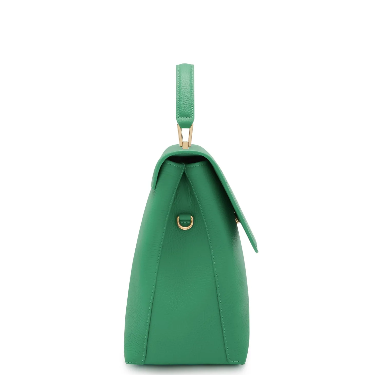 Isabel Bernard Femme Forte Gisel groene leren handtas van kalfsleer Discount