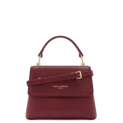 Isabel Bernard Femme Forte Heline bordeaux leren handtas van kalfsleer Sale