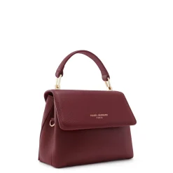 Isabel Bernard Femme Forte Heline bordeaux leren handtas van kalfsleer Sale