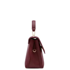 Isabel Bernard Femme Forte Heline bordeaux leren handtas van kalfsleer Sale