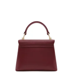 Isabel Bernard Femme Forte Heline bordeaux leren handtas van kalfsleer Sale