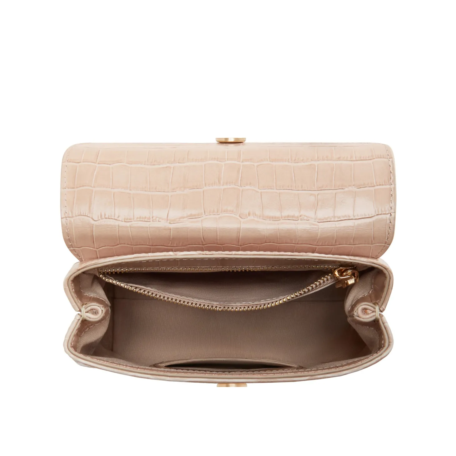 Isabel Bernard Femme Forte Heline croco beige leren handtas van kalfsleer Fashion