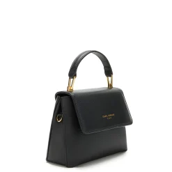 Isabel Bernard Femme Forte Heline zwarte leren handtas van kalfsleer New