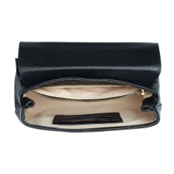 Isabel Bernard Femme Forte Heline zwarte leren handtas van kalfsleer New