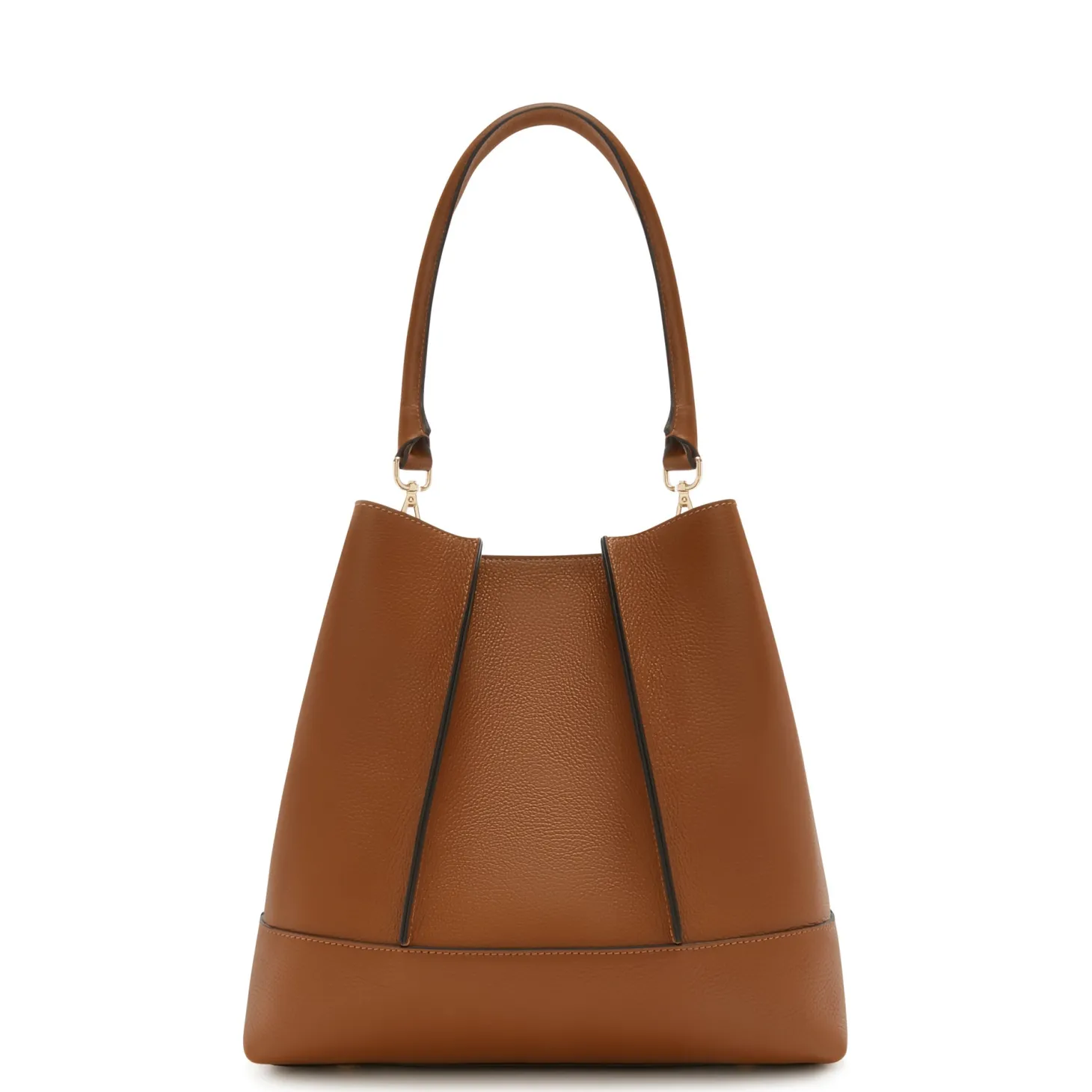 Isabel Bernard Femme Forte Macie cognac leren schoudertas van kalfsleer Sale