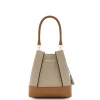 Isabel Bernard Femme Forte Minette taupe leren handtas van kalfsleer Flash Sale