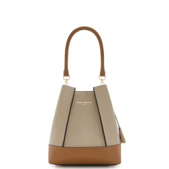 Isabel Bernard Femme Forte Minette taupe leren handtas van kalfsleer Flash Sale