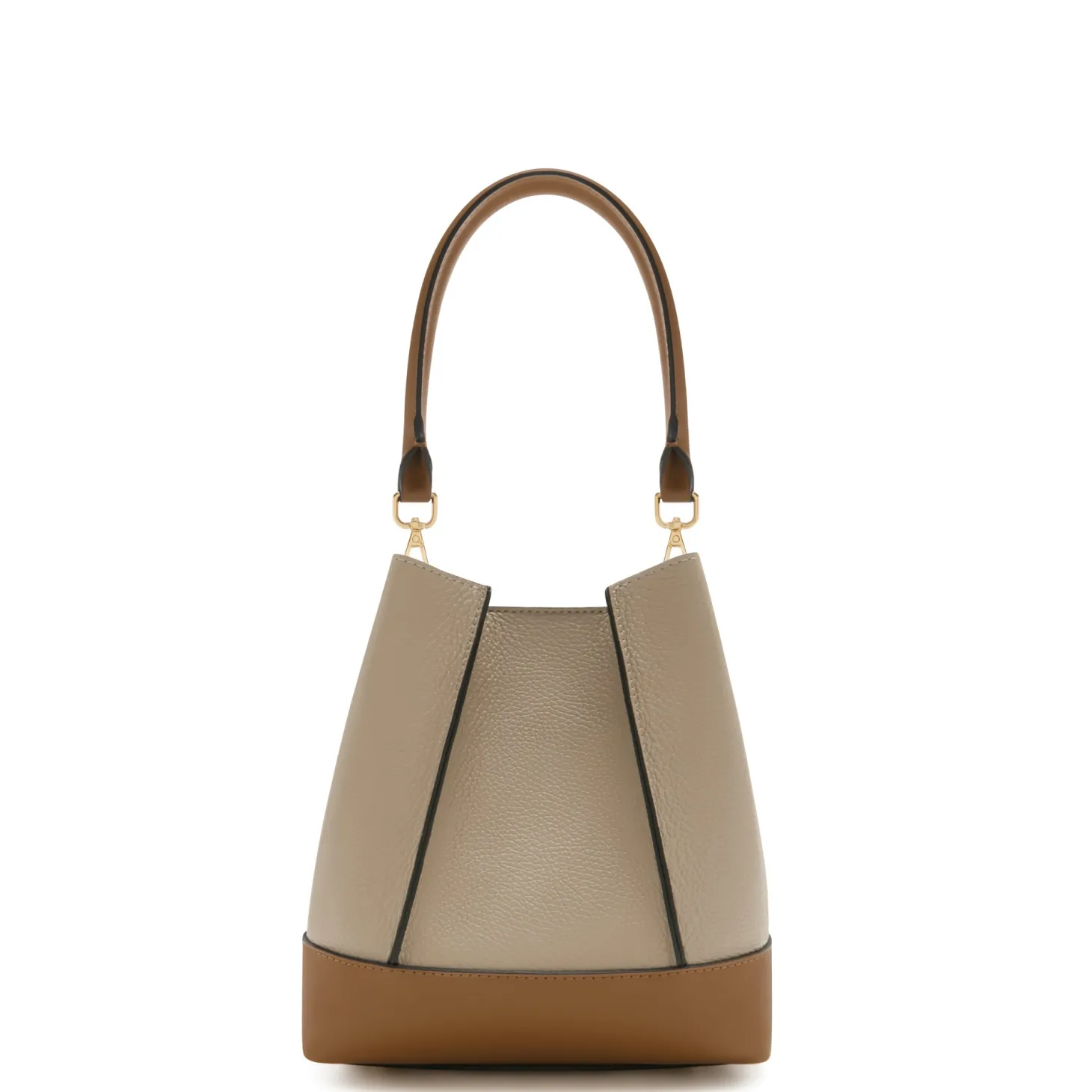 Isabel Bernard Femme Forte Minette taupe leren handtas van kalfsleer Flash Sale