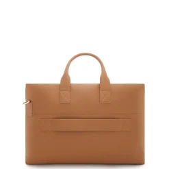 Isabel Bernard Honoré Anique camel leren handtas van kalfsleer met 16.4 inch laptopvak Cheap