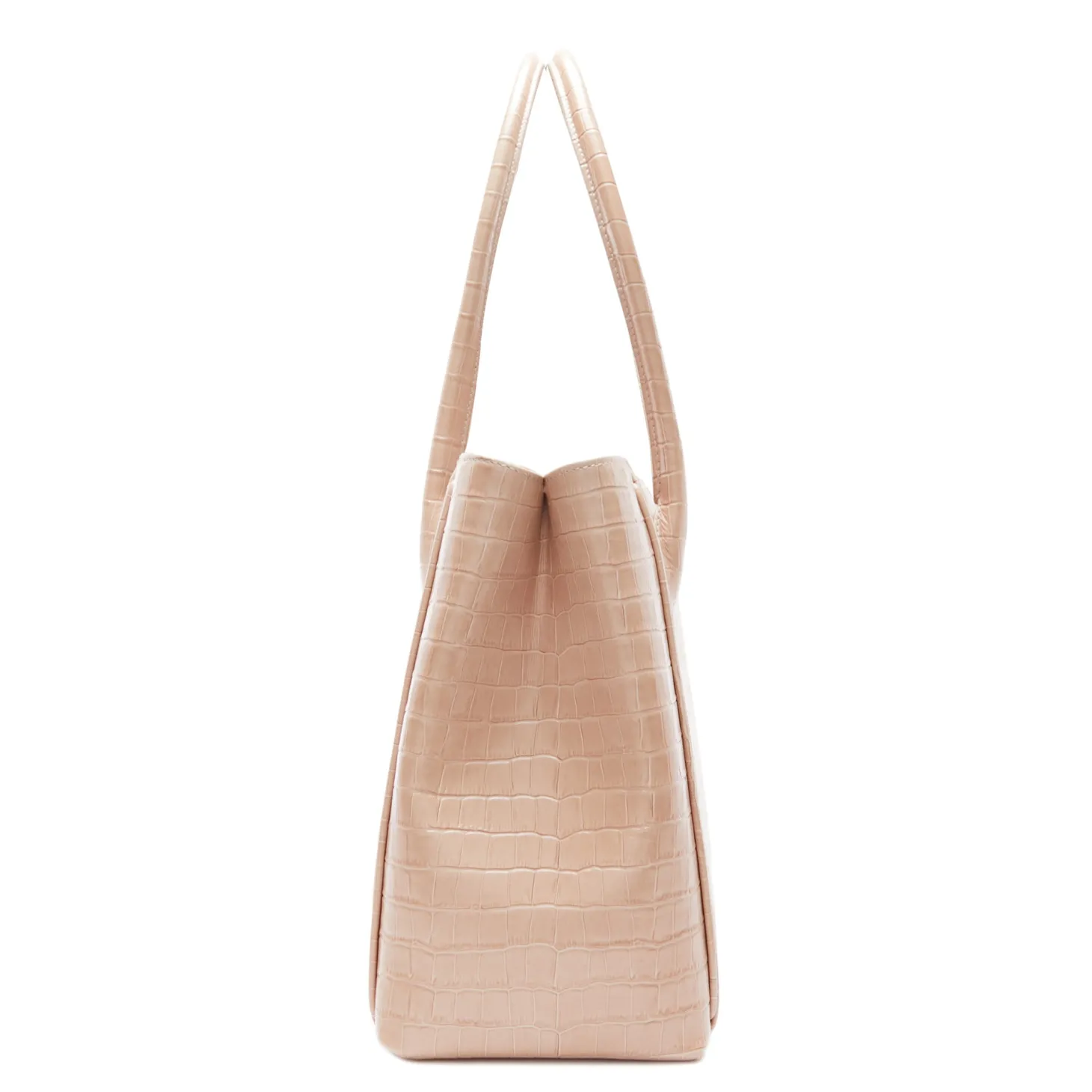 Isabel Bernard Honoré Cloe croco beige leren handtas van kalfsleer Fashion