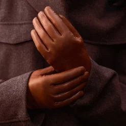 Isabel Bernard Honoré Eleanor cognac leren handschoenen van geitenleer Best Sale