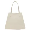 Isabel Bernard Honoré Francine crème leren shopper van kalfsleer New