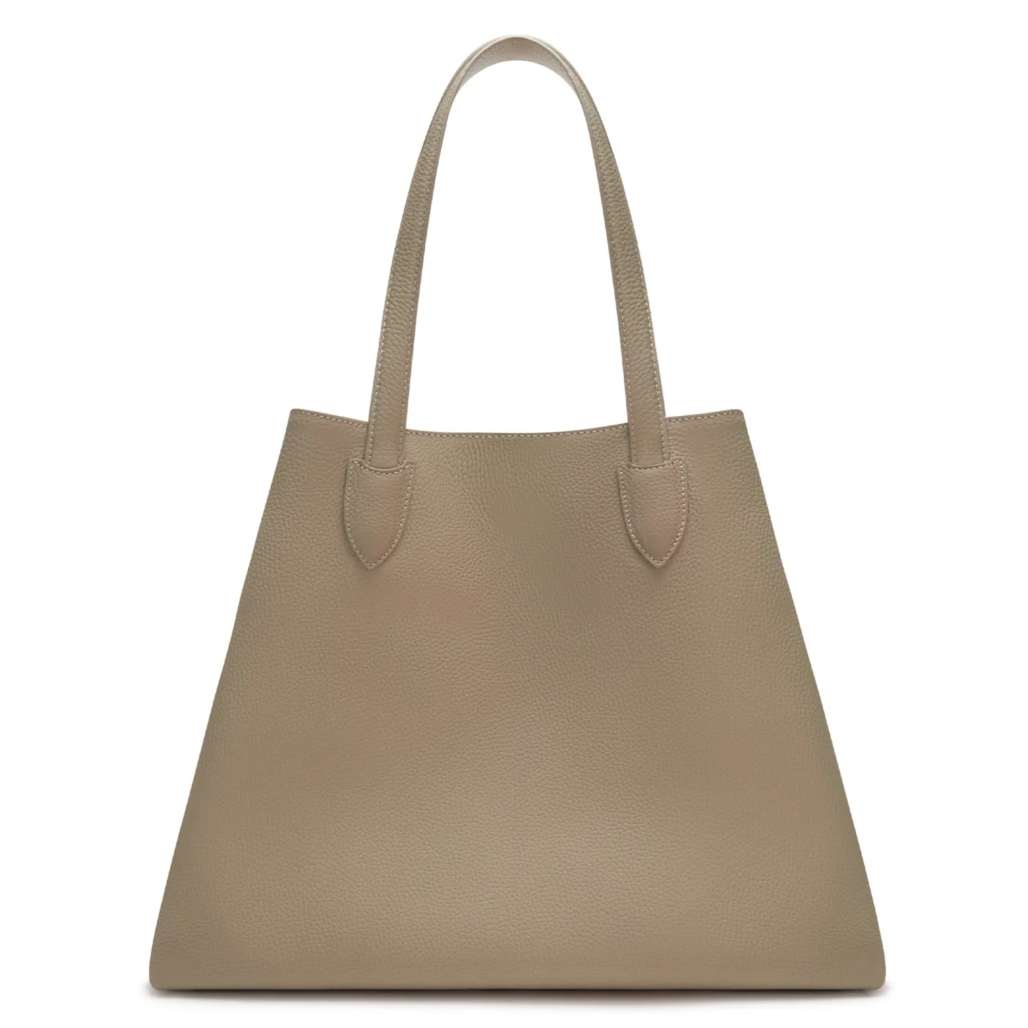 Isabel Bernard Honoré Francine taupe leren shopper van kalfsleer Cheap