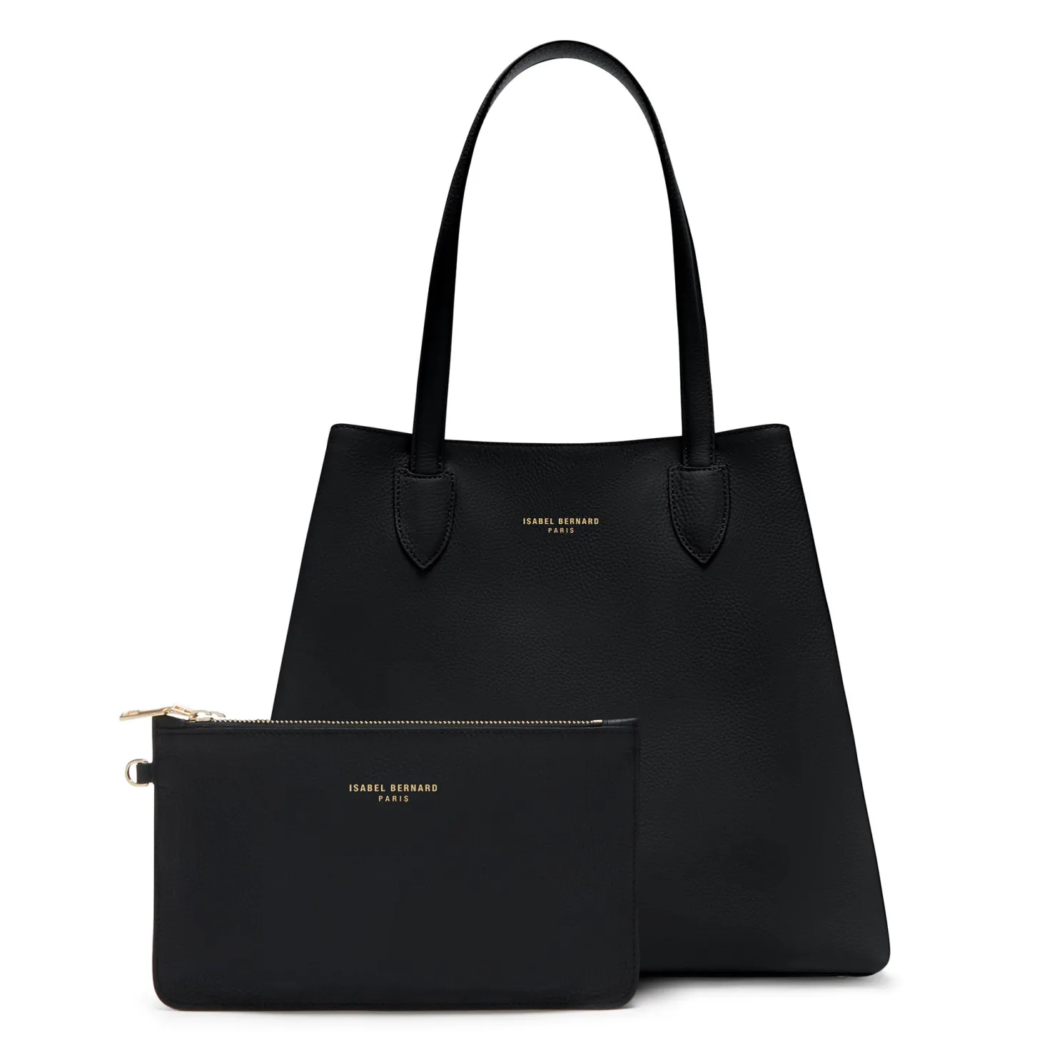 Isabel Bernard Honoré Francine zwarte leren shopper van kalfsleer Sale