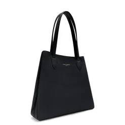 Isabel Bernard Honoré Francine zwarte leren shopper van kalfsleer Sale