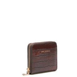Isabel Bernard Honoré Jules croco bruine leren ritsportemonnee van kalfsleer Outlet