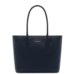 Isabel Bernard Honoré Lysanne blauwe leren shopper van kalfsleer Best