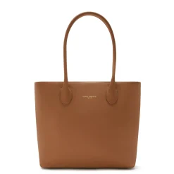 Isabel Bernard Honoré Lysanne camel leren shopper van kalfsleer Best