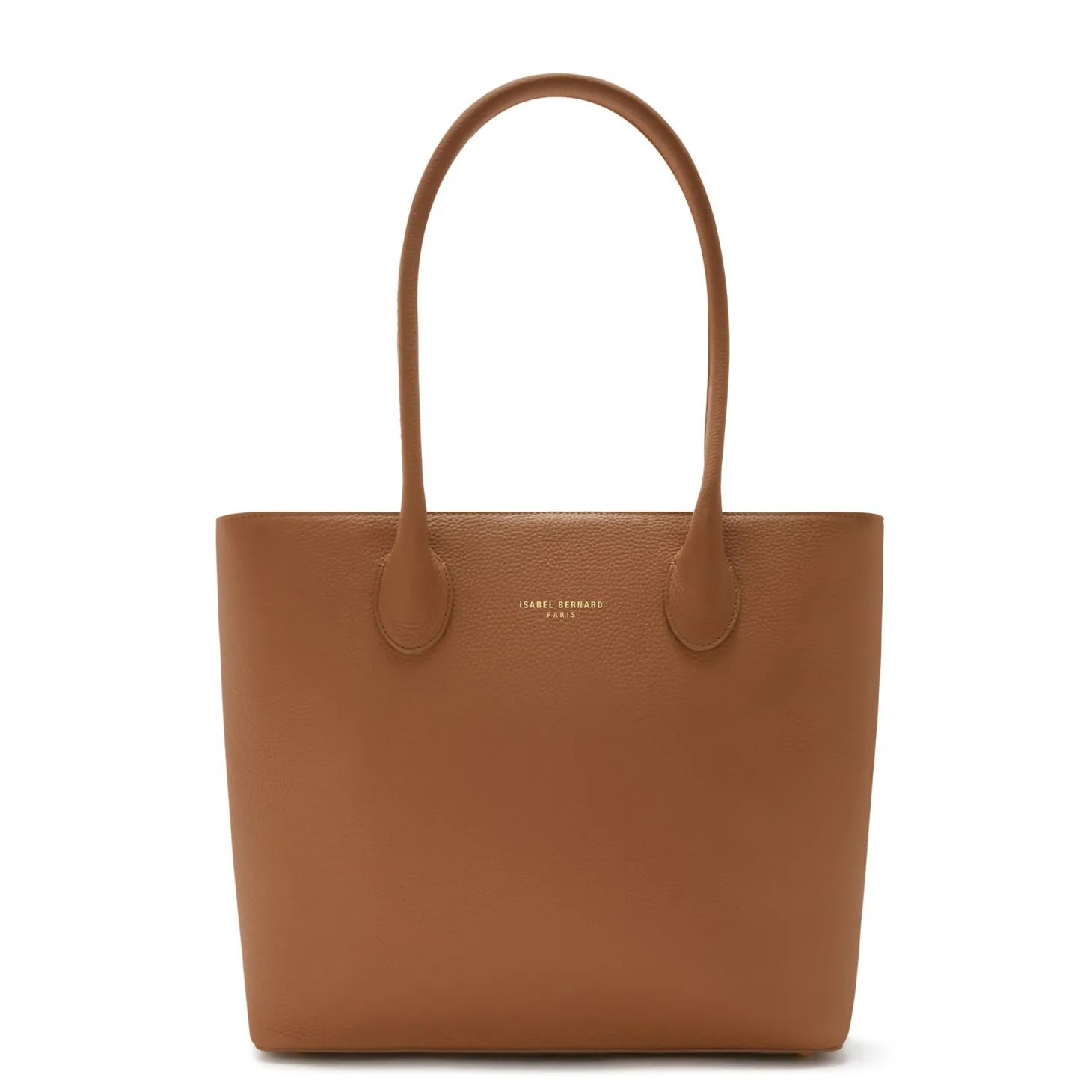 Isabel Bernard Honoré Lysanne camel leren shopper van kalfsleer Best