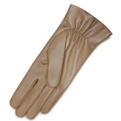 Isabel Bernard Honoré Marcelia taupe leren handschoenen van geitenleer Outlet