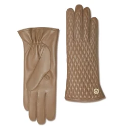 Isabel Bernard Honoré Rosette taupe leren handschoenen van geitenleer Cheap
