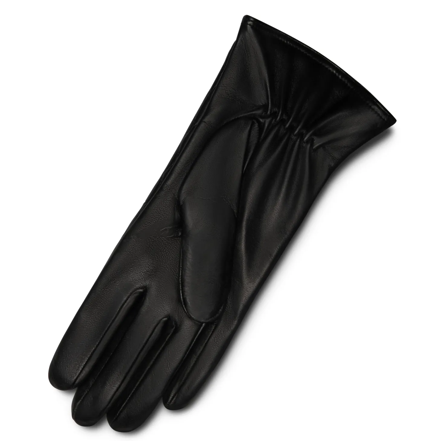 Isabel Bernard Honoré Rosette zwarte leren handschoenen van geitenleer New