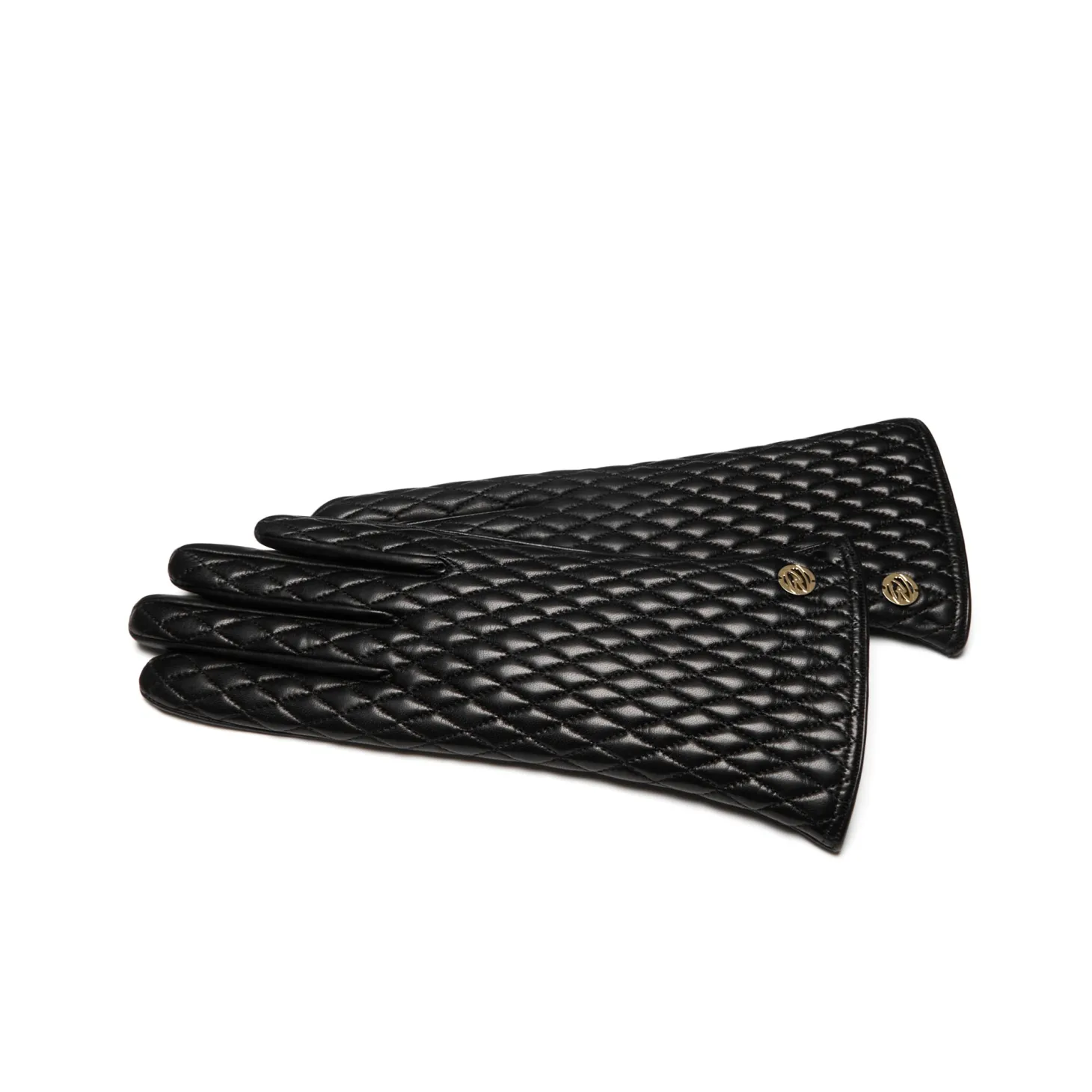 Isabel Bernard Honoré Rosette zwarte leren handschoenen van geitenleer New