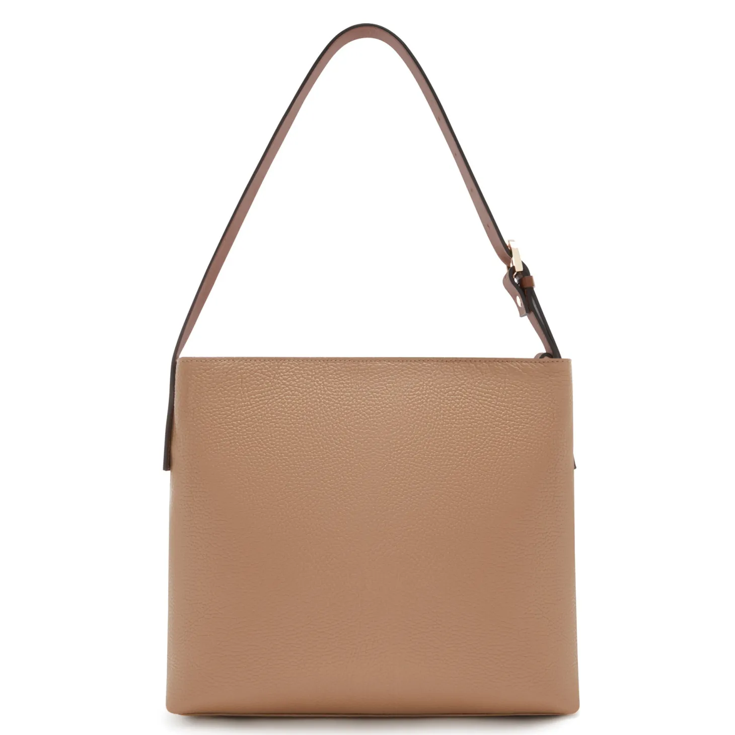 Isabel Bernard Honoré Adriane Midi beige leren schoudertas van kalfsleer Cheap