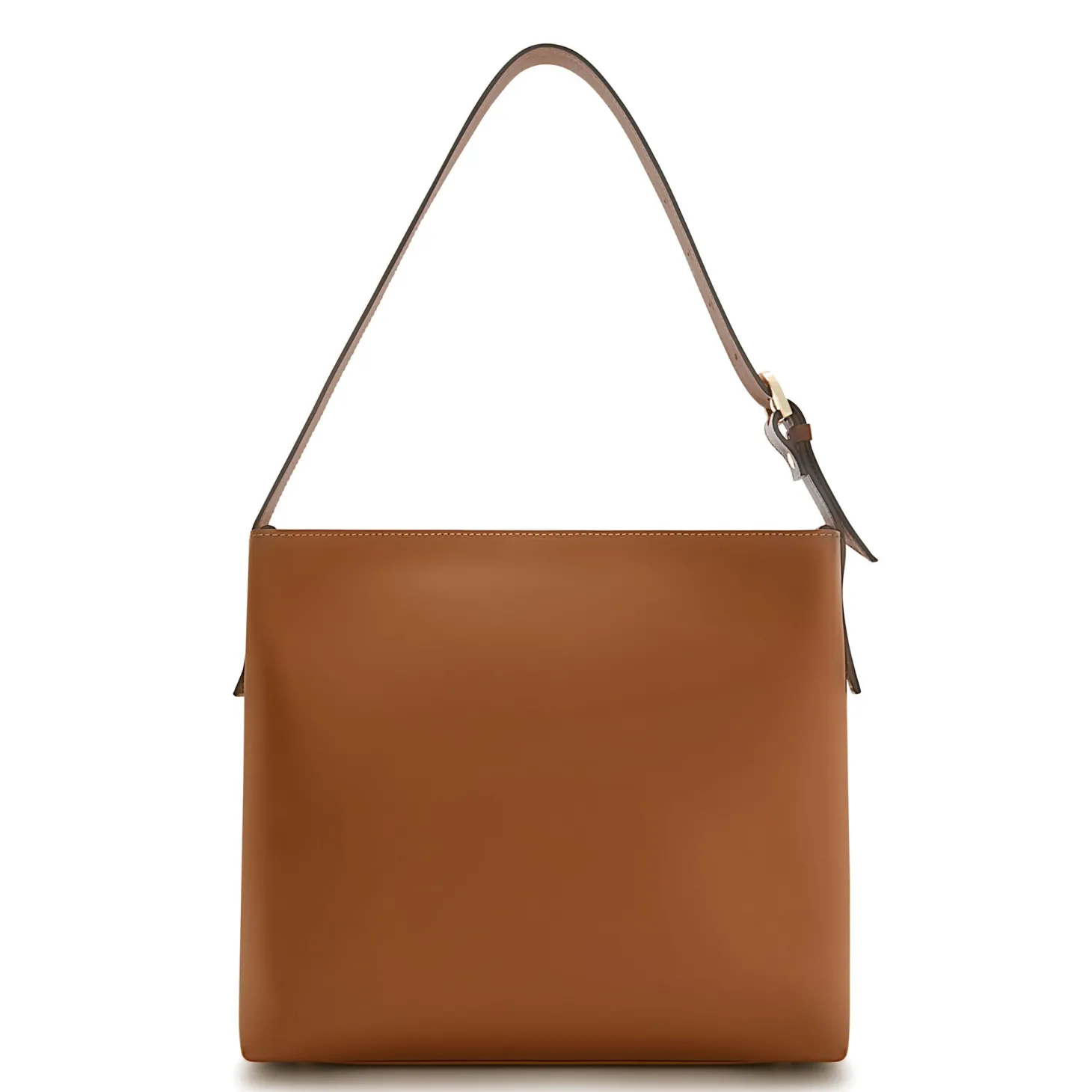 Isabel Bernard Honoré Adriane Midi cognac leren schoudertas van kalfsleer Flash Sale