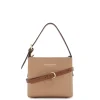Isabel Bernard Honoré Adriane Mini beige leren handtas van kalfsleer Online