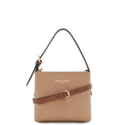 Isabel Bernard Honoré Adriane Mini beige leren handtas van kalfsleer Online
