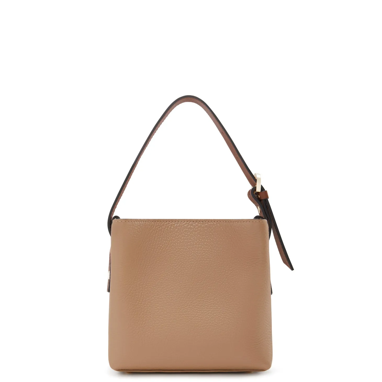 Isabel Bernard Honoré Adriane Mini beige leren handtas van kalfsleer Online