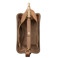 Isabel Bernard Honoré Adriane Mini beige leren handtas van kalfsleer Online