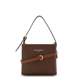 Isabel Bernard Honoré Adriane Mini bruine leren handtas van kalfsleer Shop