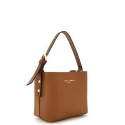 Isabel Bernard Honoré Adriane Mini cognac leren handtas van kalfsleer Hot