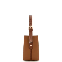 Isabel Bernard Honoré Adriane Mini cognac leren handtas van kalfsleer Hot