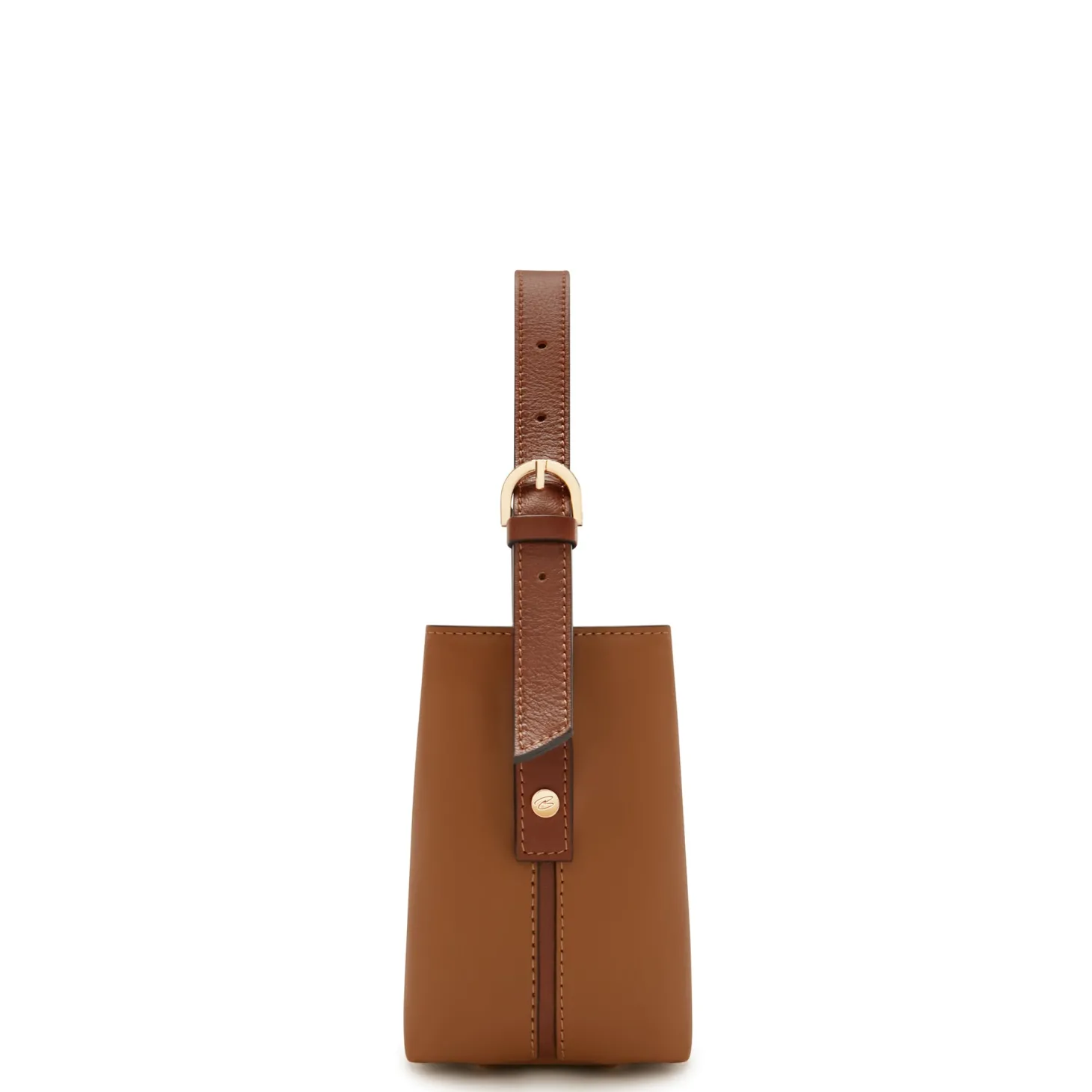 Isabel Bernard Honoré Adriane Mini cognac leren handtas van kalfsleer Hot