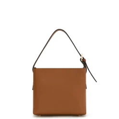 Isabel Bernard Honoré Adriane Mini cognac leren handtas van kalfsleer Hot
