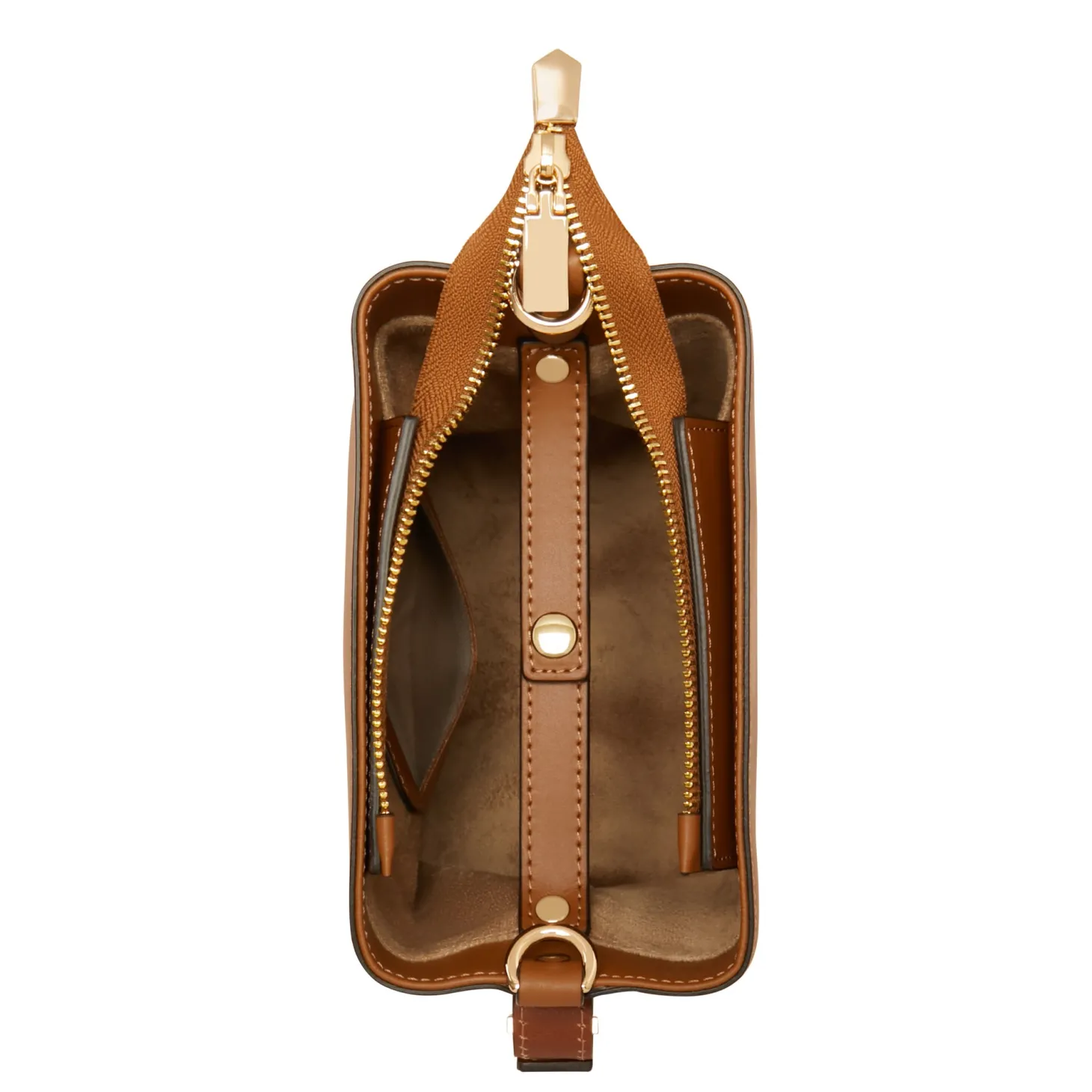 Isabel Bernard Honoré Adriane Mini cognac leren handtas van kalfsleer Hot