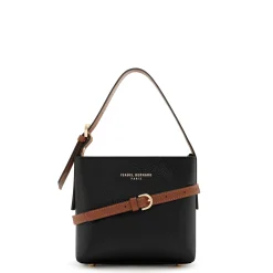 Isabel Bernard Honoré Adriane Mini zwarte leren handtas van kalfsleer Discount