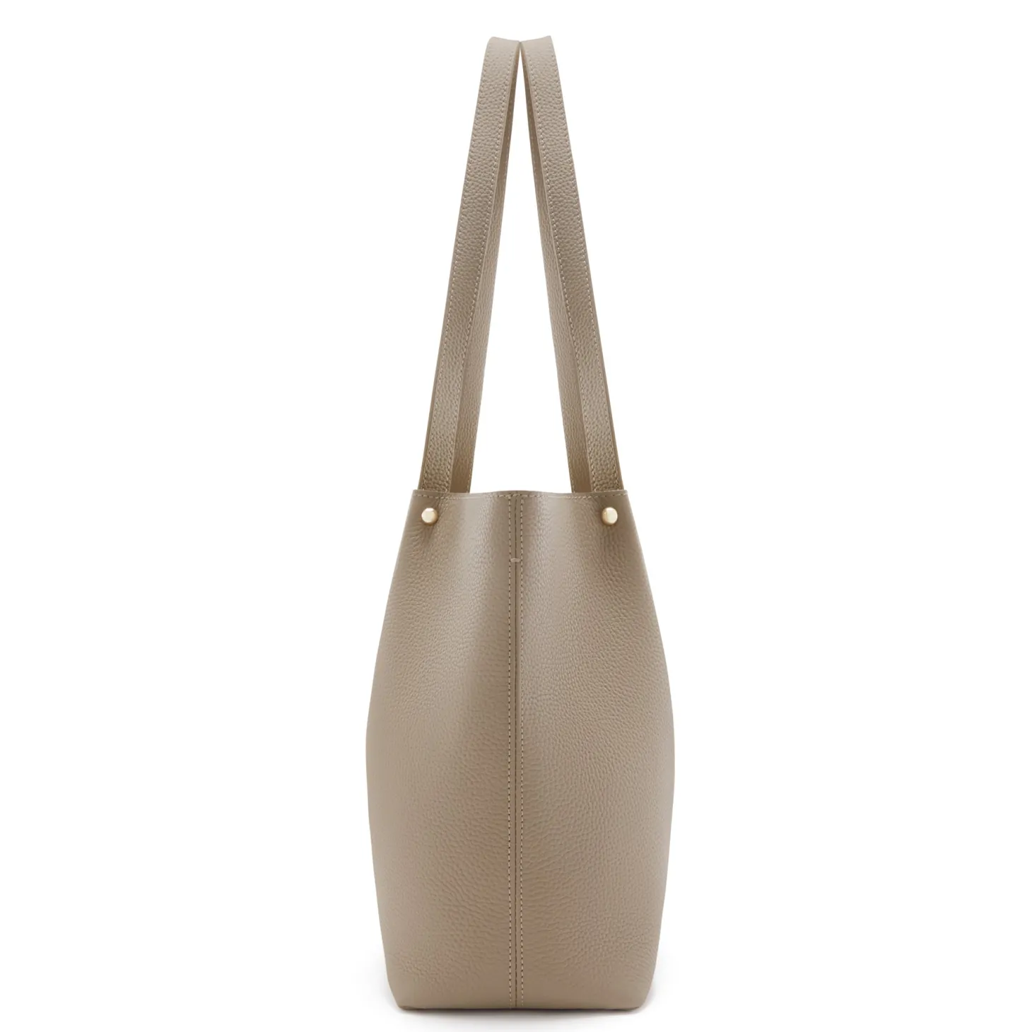 Isabel Bernard Honoré Nata taupe leren shopper van kalfsleer Clearance