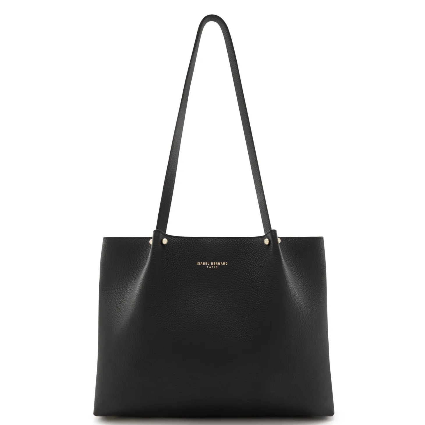 Isabel Bernard Honoré Nata zwarte leren shopper van kalfsleer New