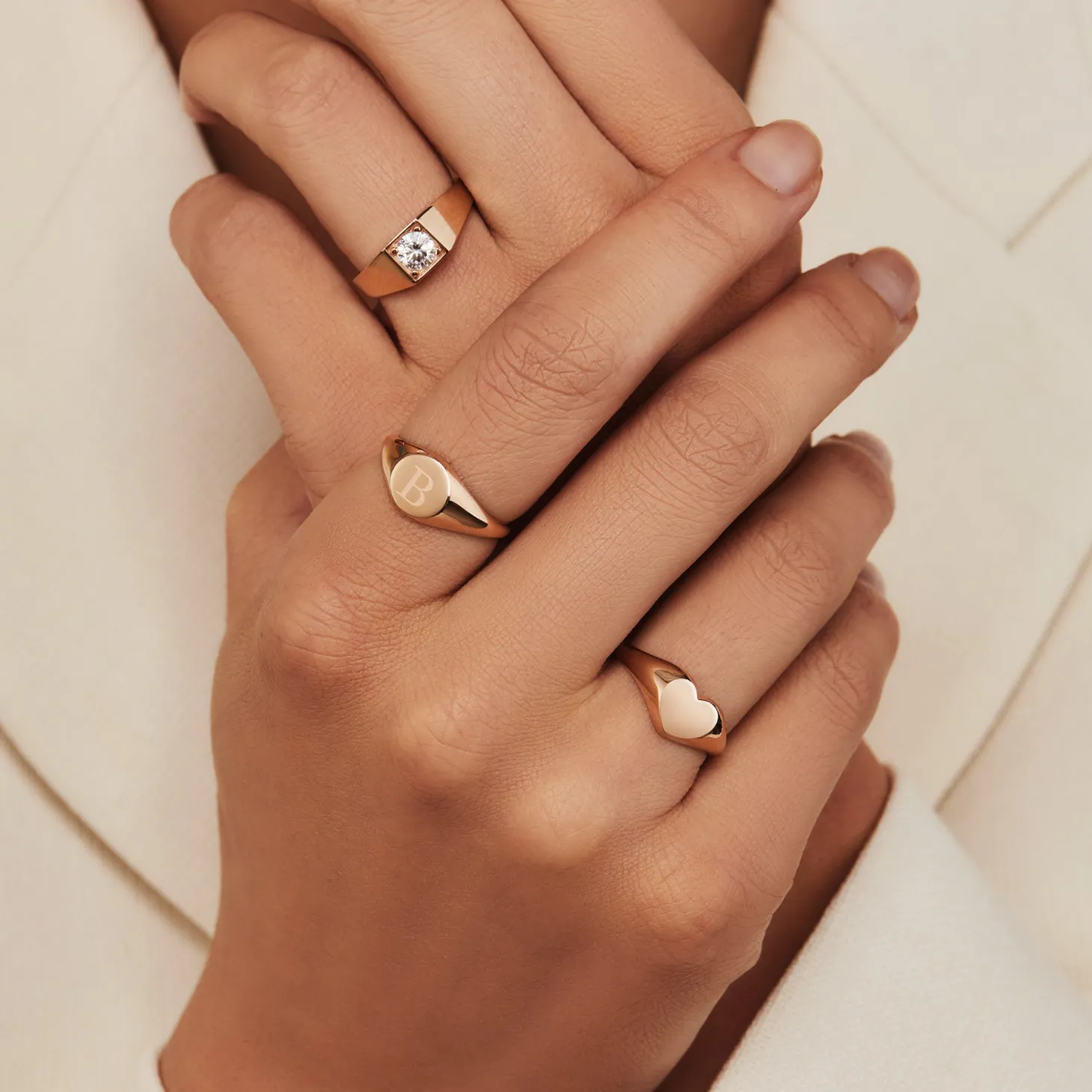 Isabel Bernard La Concorde Lauren 14 karaat roségouden ring met zirkonia steen Hot