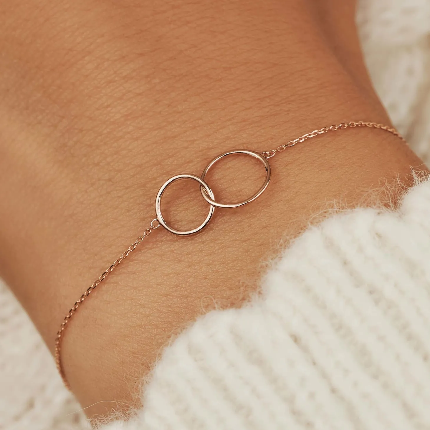 Isabel Bernard La Concorde Loulou 14 karaat rosé gouden armband met ringetjes Best Sale
