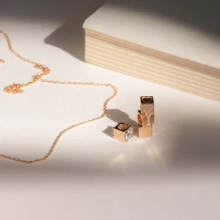 Isabel Bernard La Concorde Nicole 14 karaat rosé gouden collier New