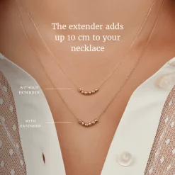 Isabel Bernard La Concorde Nicole 14 karaat rosé gouden collier verlengstuk Best Sale